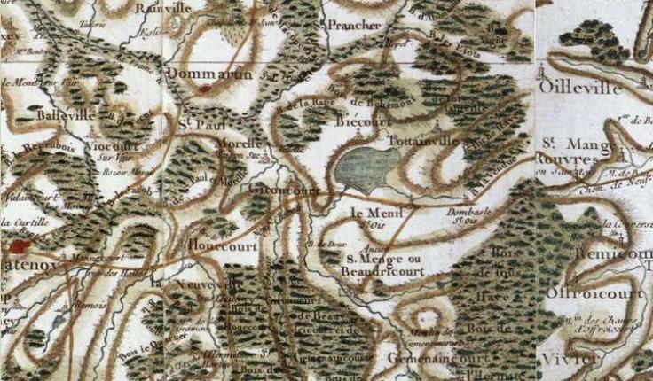 Gironcourt sur Vraine - Source Cassini