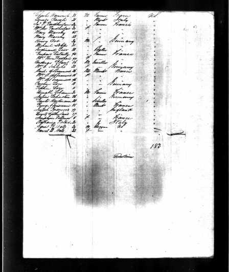 Debeaumont - Arago Ship Record - Jul 1857